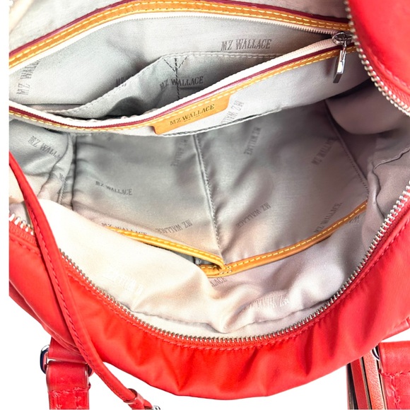 MZ Wallace Shoulder Bag Roxy Bedford Handbag Poppy Red 13 × 10 × 6 - Picture 12 of 16